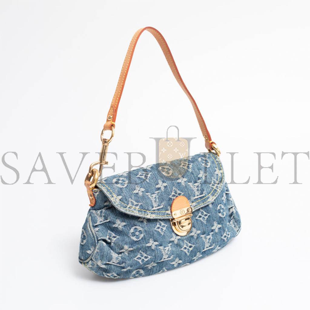 l**is V*t*n monogram denim  pleaty m95050 (26*15*9cm)